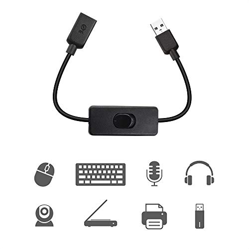 Cable Matters 2 Pack Usb On Off Switch 1 Ft Support Data And Power, Short Usb Extension Cable With On Off Switch (Usb Power Switch) #TOP5