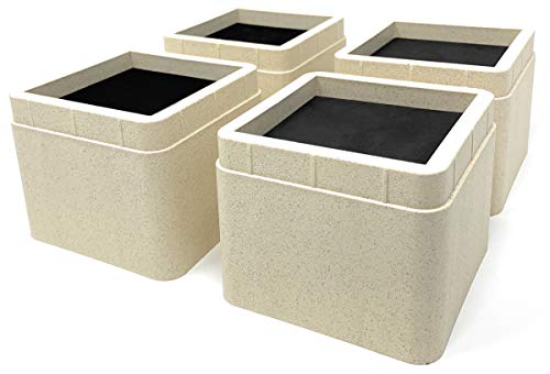 Design61 Juego de 4 elevadores para muebles, elevadores de muebles, elevadores de mesa, patas de elefante