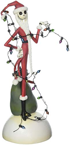 Department 56 Disney Classic Brands Nightmare Before Christmas Jack Tangled in Lights Figurine, 9.84