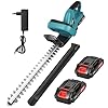 Taille Haie Batterie 21V: Taille Haie Electrique avec 2 Batteries 2000mAh, Lame 51cm Coupe 20mm, pour Jardin Haies Arbustes Buissons