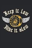  Keep it low Ride it slow: Cuaderno forrado de regalos de sintonizador de deportes de motor de llanta de tuning