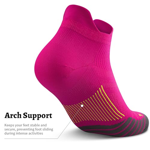 Image of PAPLUS Compression Socks for Men & Women, 2 /4 /6 Pairs Ankle Running Socks with Arch Support, Ankle Support, Plantar Fasciitis
