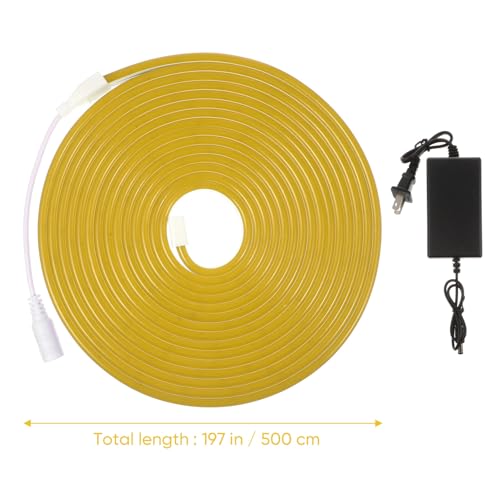 Tira de luces LED flexible 5m color amarillo para interiores miniatura 7
