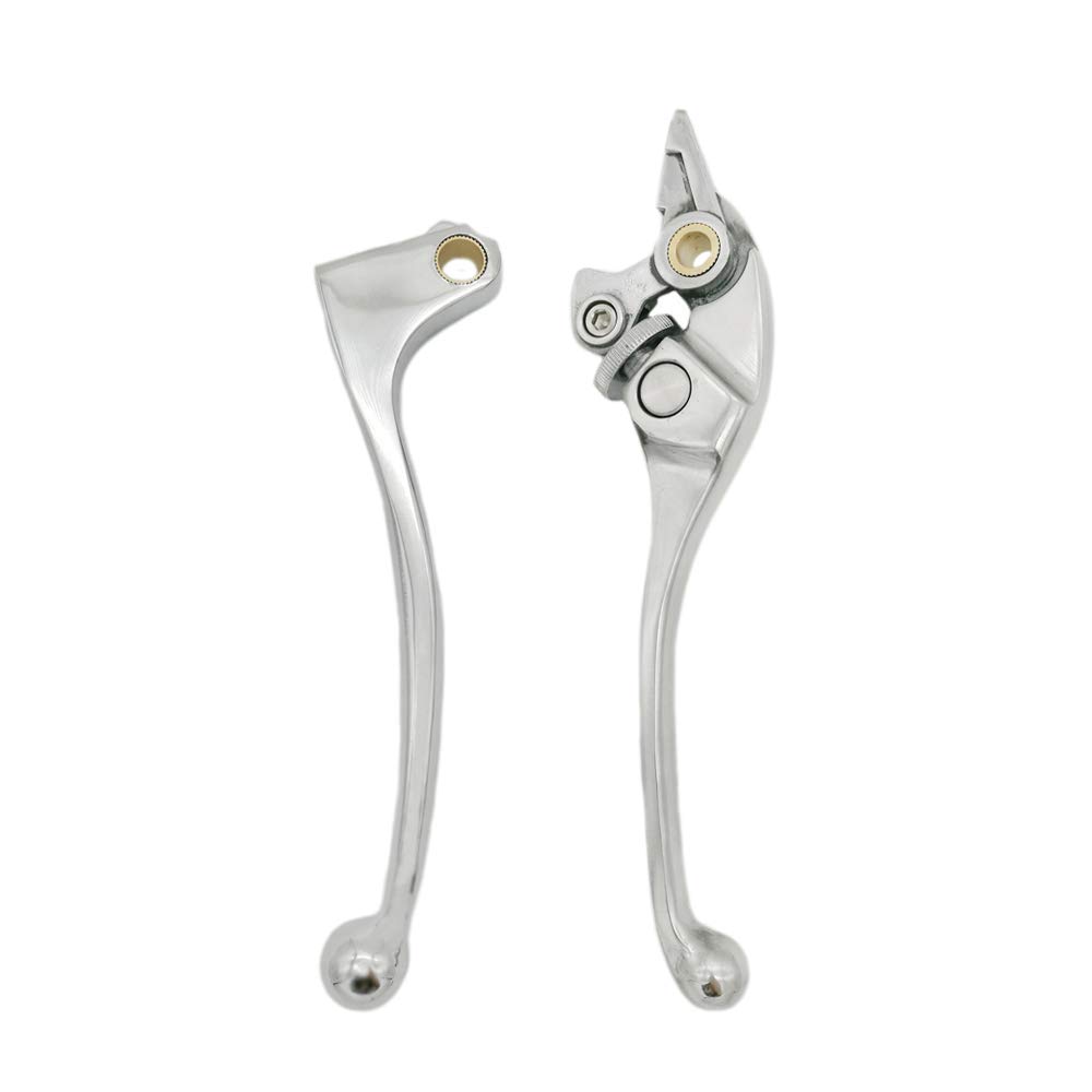 SYUU S Leve di frizione freno in lega di alluminio premium Compatibili con Honda CBR 600 F1/F2/F3/F4/F4i 87-07 CBR 900 RR 93-99 CB 900 919 Hornet 02-06 CB 600 Hornet 98-06 per Motociclette Polished