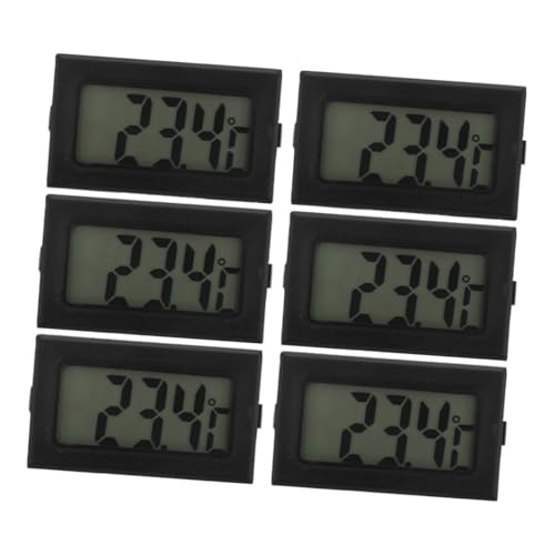Levemolo 6pcs Digital Thermometer for Use Accurate Measurement with Display for Greenhouse Monitoring Industrial Environments