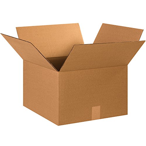 Image of SHIP NOW SUPPLY 15 x 15 x 10 Corrugated Cardboard Boxes, Medium 15 inchL x 15 inchW x 10 inchH, Pack of 20 | Shipping, Packaging, Moving, Storage Box for Home or Business, Strong Wholesale Bulk Boxes