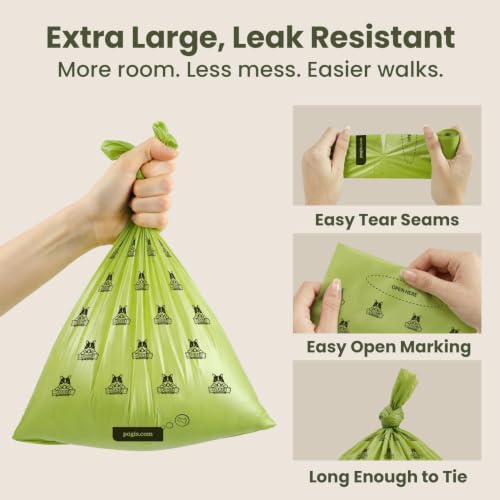 Image of Pogi's Dog Poop Bags - Leak-Proof & Extra Thick Pet Waste Bags (Fresh Scent, 60 Rolls, 900-Count)