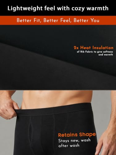 Image of BODYCARE Full Length Thin Fabric Skinny Fit Thermal Bottom For Men For Optimum Heat Even In Coldest Condition