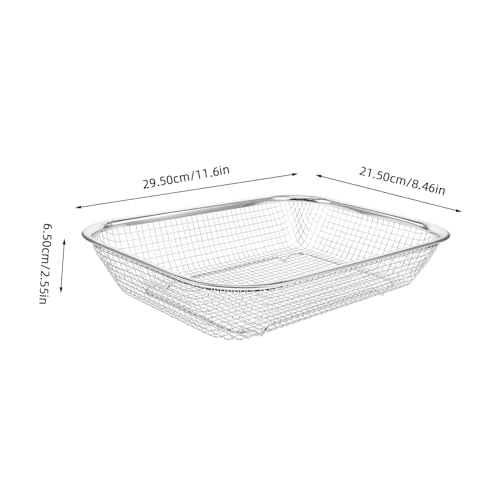 NUOBESTY Geschirrspülerkorb Aus Geschirrkorb Für Geschirrspüler Kleiner Aufbewahrungskorb Metallkorb Mit Lochdesign Für Schnelles Abfließen Backkorb Für Utensilien Vielseitig