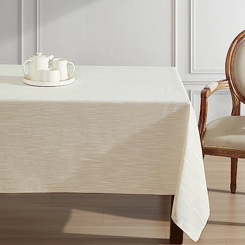 Laura Ashley Arabesque Luxurious Shimmery Fabric Tablecloth for Formal Dining, Holiday, Wedding or Party, 60" x 102", Gold by Laura Ashley - Image 2