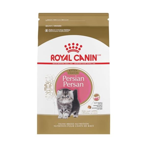 ROYAL CANIN Breed Health Nutrition Persian Kitten Dry cat Food, 3-Pound by Royal Canin
