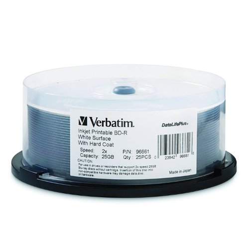 Verbatim Blu-Ray BD-R Single Layer disque vierge enregistrable 2x speed 25 Go imprimable