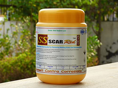 Image of SS Scar Rid 0707 - Pickling Passivation Gel Paste for Stains on Stainless Steel - Remove Black Welding Stains Welding Marks from Stainless Steel and Tiles - With Rust Protection.