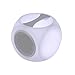 Produktbild LED Akku Tischeuchte mit integriertem 10W Bluetooth Lautsprecher tragbare Musik Box Outdoor Würfel Lampe IR Fernbedienung Akkuleistung 2200 mAh RBG Farbwechsel