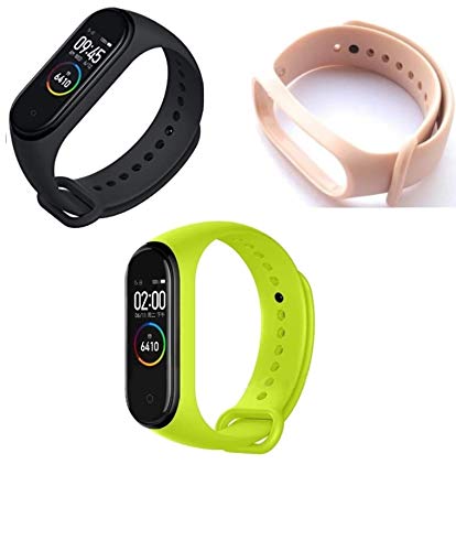 AINSLEY Band Silicone Strap Compatible for Mi Band 3 / Mi Band 4 (Combo Pack, Pack of 3) (Black, Fresh Pink & Light Green) (B08XWSD983) Amazon Price History, Amazon Price Tracker