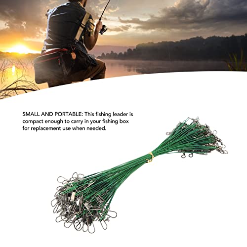 Fishing Leader, 100 piezas cable de acero con giro para pesca miniatura 3