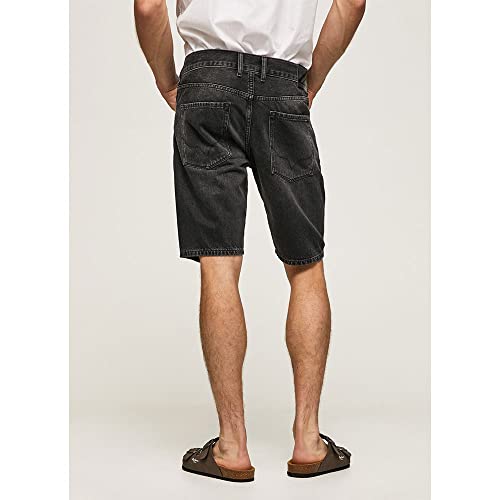 Pepe Jeans Short Stanley Noir Idéal pour vos Sorties d'Été - 2