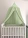 Bunnikins & Clover Bed Canopy for Girls Boys Bedroom Decor, Round Dome Mosquito Net for Baby Crib, Nook Castle Game Tent Nursery Decoration for Child, Play or Reading (Pea Green)