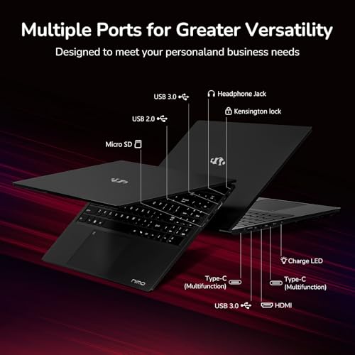 Image of NIMO 15.6 inch IPS FHD-Gaming-Laptop, 8 Cores AMD Ryzen 7 6800H 64GB DDR5 RAM 1TB SSD (Beat i7-12700H, Up to 4.7GHz) AMD Radeon 680M GPU-Computer with 100W GaN Type-C Backlit Keyboard Fingerprint