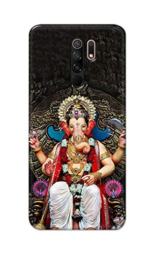 Image of PRINTFIDAA Lord Ganesh Bappa Moriya Printed Designer Hard Back Case Cover for Xiaomi Redmi 9 Prime /Xiaomi Poco M2 / Xiaomi Poco M2 Reloaded -(TI) MVN1010