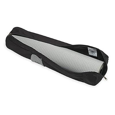 Gaiam Cargo Yoga Mat Bag, Full-Zipper Yoga Mat Carrier with Adjustable Strap, Front & Exterior Phone Pocket with Earbuds Slit, Stylish & Functional Fitness Mat Holder for Women & Men