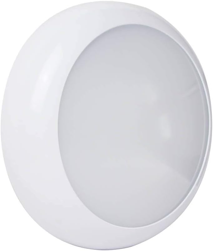 LED Bulkhead Fitting with Built in Microwave Sensor 18Watt IP65 White