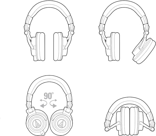 Audio-Technica M50xGM Professioneller Monitorkopfhörer Limited-Edition Gunmetal