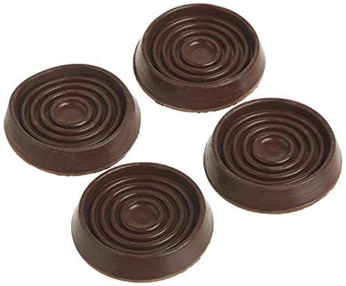 Shepherd Hardware 9077 1-3/4-Inch Round Rubber Furniture Cups, 4-Pack,brown #1