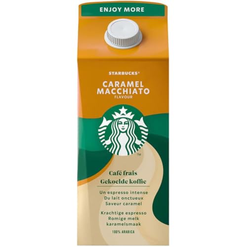 STARBUCKS Caramel Macchiato Boisson lactée au café arabica stérilisée UHT 750 ml