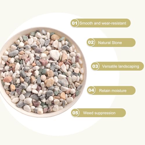 image for LMtonble 20lb 1/8-3/8inch Aquarium Gravel Fish Tank Gravel Small Rocks