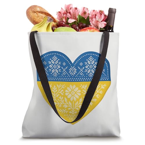Bolso Tote Ukrainian Heart Vyshyvanka miniatura 4