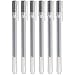 Muji Tinta Gel Bolígrafo 6-Piezas Juego, 0,5 mm Tamaño Punta, Negro