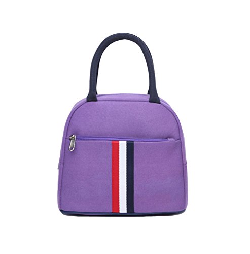 Sac à déjeuner mignon sac fourre-tout organiseur à déjeuner violet Cover