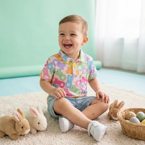 Image of Unique Baby Moisture Wicking Kids Polo Shirts for Toddler Boys Polo Shirt