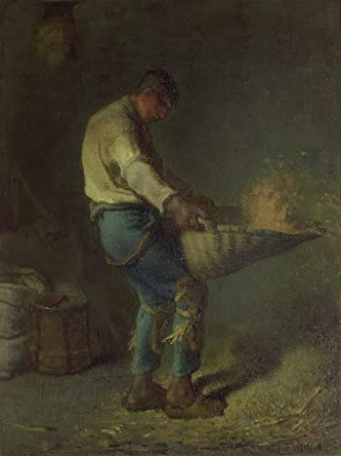 Impression d'affiches de Jean Francois Millets le vanneur sur grande toile