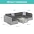Best Choice Products 7-Piece Modular Outdoor Sectional Wicker Patio Conversation Set w/ 2 Pillows, Coffee Table, Cover Included - Gray/Gray