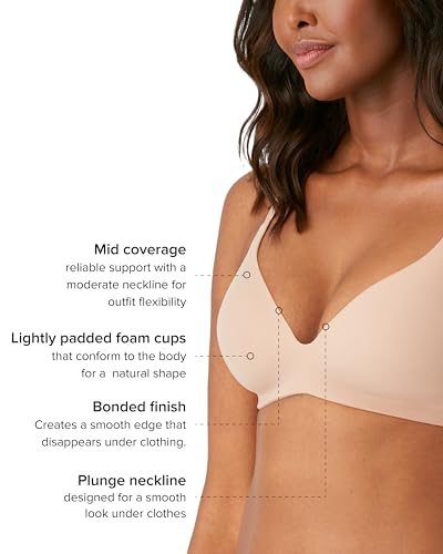 Image of Wacoal Women's Comfort First Lightly Padded Mid Coverage Wire Free T-Shirt Bra, 856339
