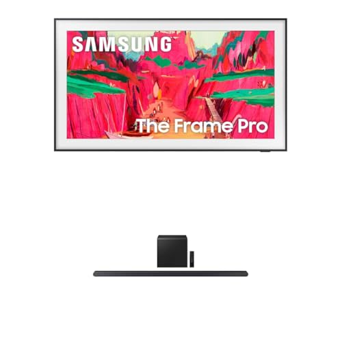 Image of Samsung 65-Inch Class The Frame Pro LS03FW 4K Neo QLED Mini LED Smart TV (2025 Model) + SAMSUNG S800D 3.1.2ch Soundbar w /Wireless Dolby Atmos Audio, Ultra Slim Design, HW-S800D /ZA