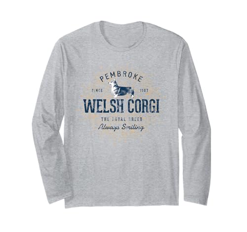 Vintage Pembroke Welsh Corgi Retro Long Sleeve T-Shirt