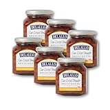 DeLallo Sun-Dried Tomato Bruschetta, Gourmet Spread Made with Extra Virgin Olive Oil, Authentic Italian Recipe, Non-GMO, Kosher, Gluten-Free, 10 oz Jar, (6 Pack)