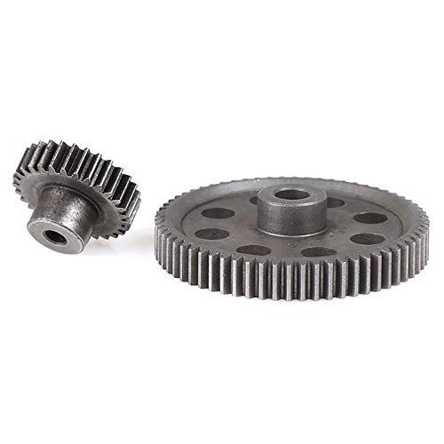 AMOGOT RC Steel Metal Spur Diff Differential Main Gear 64T 17T 21T 26T 29T Motor Gear for HSP 1/10 Monster Truck Brontosaurus Redcat Volcano EPX RC Replacement Parts - Thumbnail 4
