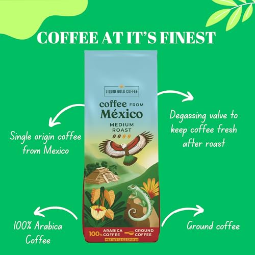 Liquid Gold Coffee Mexico Medium Roast