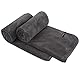 KinHwa 2er Pack Microfaser Handtücher, Stark Wasserabsorbierendes Mikrofaser Handtuch, Mikrofaser Badetuch, Super Weich Duschtücher, Schnelltrocknend & Saugstark, 40cm x 76cm, Dunkelgrau