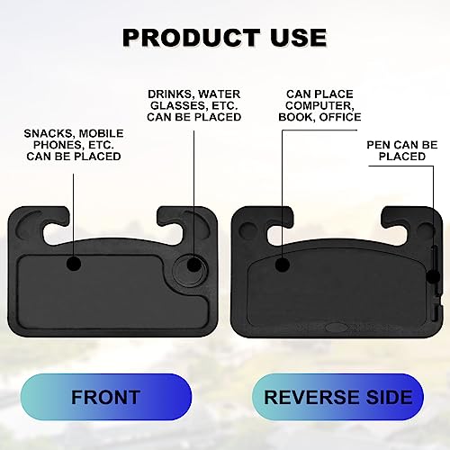 Car Stand Steering Wheel Tray Food Tray With Drink Holder Suitable For Most Vehicle Steering Wheels Steering Wheel Stand Tray Steering Wheel Desk Car Tray Shelves(black)