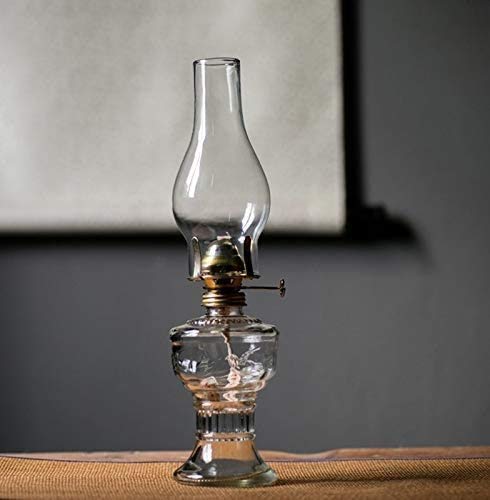 WHYA Rétro Kérosène Clair Lampe, Nostalgie Hurricane Lumières, Craft Verre Loft Vintage Les Lampes de Bureau Décor Cheval Lanterne Éclairage Décoration Lumières d'urgence Cover