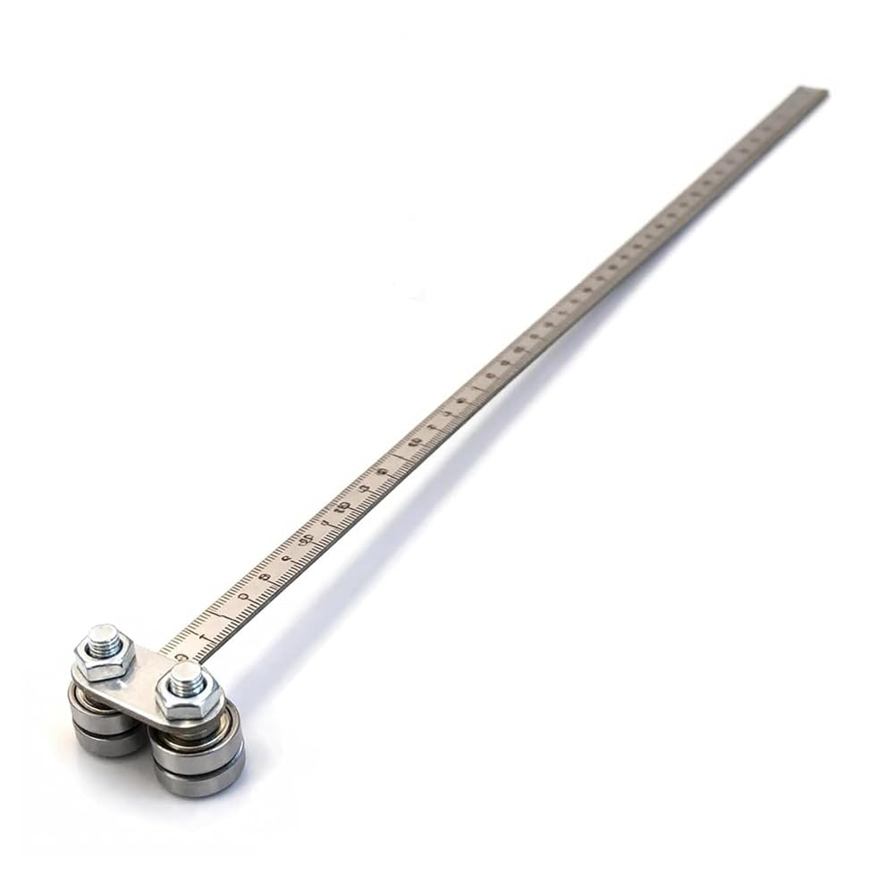 Littimoon Adjustable Circular Saw Guide Rail for Wood, Positioning Caliper for Precise Measurement& Cutting Tool B