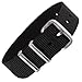 Produktbild Pacific Time Uhrenarmband Nylon 16mm bunt atmungsaktiv waschbar Kinder Sport Wechselarmband (schwarz) 10036
