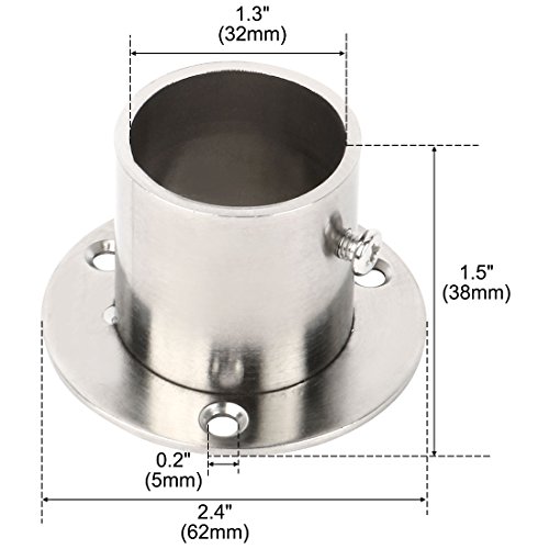 Support de tringle de penderie 32mm pour aménagement de dressing mural