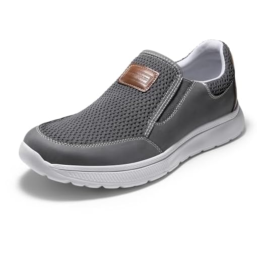 Bruno Marc Mocasín de Hombre Zapatos sin Cordones Casuales para Hombre Transpirables con Plantilla Acolchada Ligero,Size 43,Gris,SBLS2419M-E