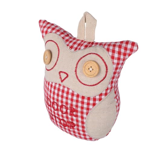 Butoir de porte hibou en tissu rose fuchsia pour égayer une chambre d'enfant